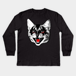 Rock Star Cat 2 Kids Long Sleeve T-Shirt